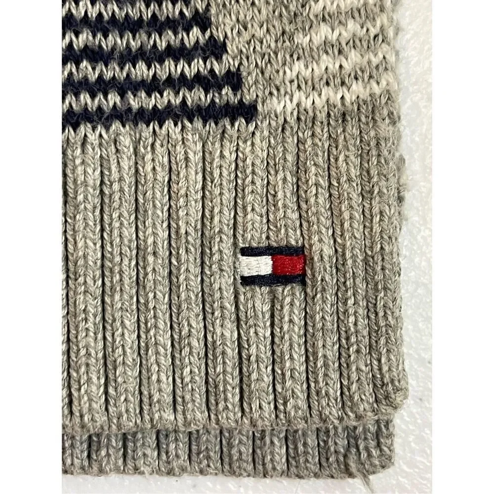 Tommy Hilfiger mens blue gray scarf